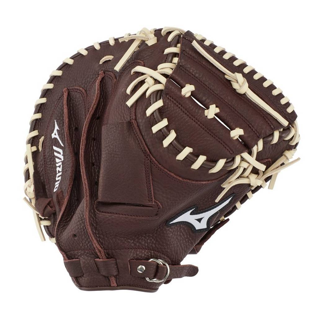 Catchers Mitt Mizuno Franchise Series 33.5" Hombre Cafe/Plateadas Baratas QWOK-49612